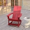 Flash Furniture Red Modern Poly Resin Adirondack Rocking Chair JJ-C14709-RED-GG - alternate 9